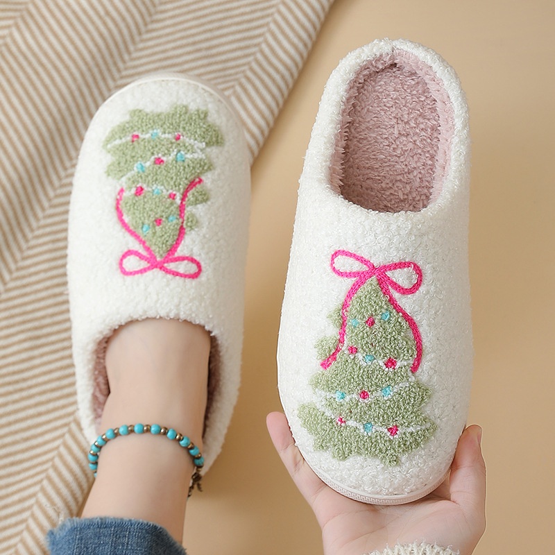 Shoe Tree - Зимние хлопковые тапочки для рождественской елки
