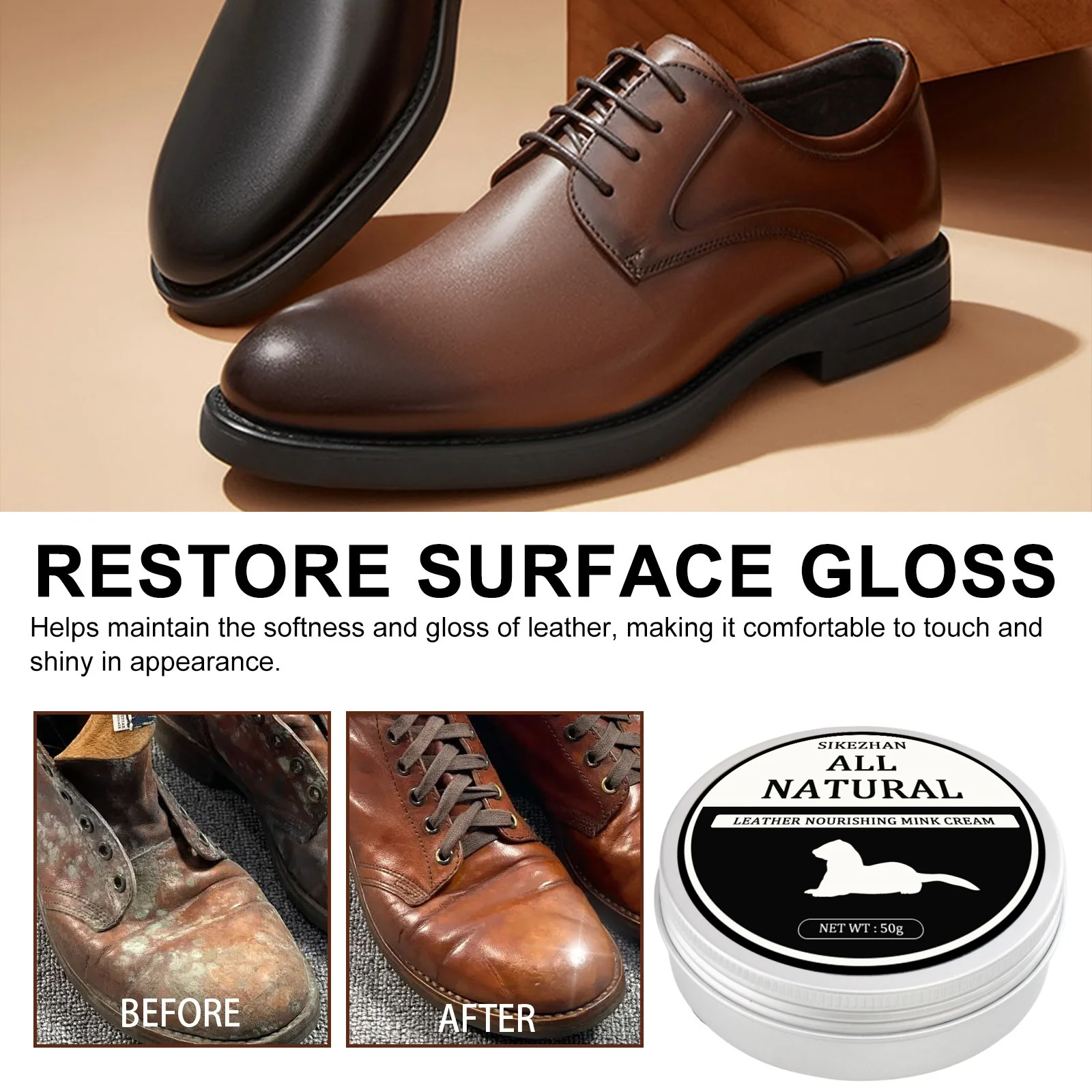 SIKEZHAN Средство для чистки к – обзор и цена Leather Shoe Polish
